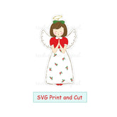 Christmas Angel Girl - SVG Print and Cut